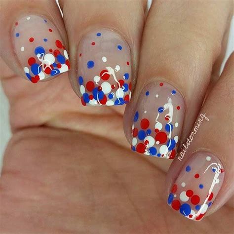 31 Patriotic Nail Ideas For The 4th Of July Manicura De Uñas