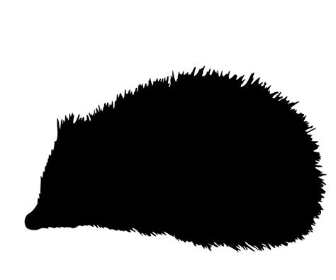 Hedgehog Silhouette Clipart Photograph by Les Classics - Pixels