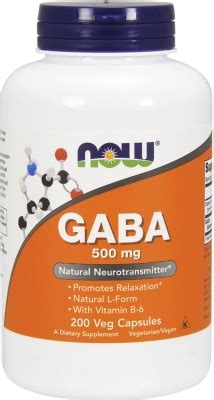 Аминокислота NOW GABA 500 мг веганские капсулы №100 : инструкция + цена ...