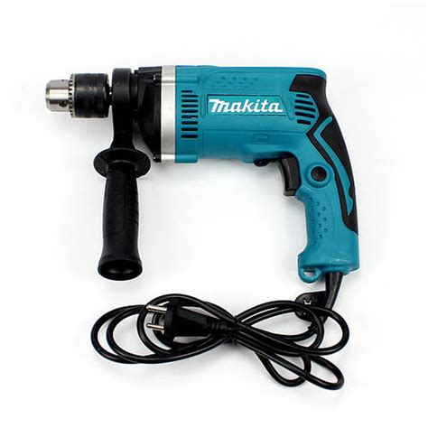 Ударная дрель Makita HP1630 (710 Вт, 0-3200 об./мин.) с набором сверл ...