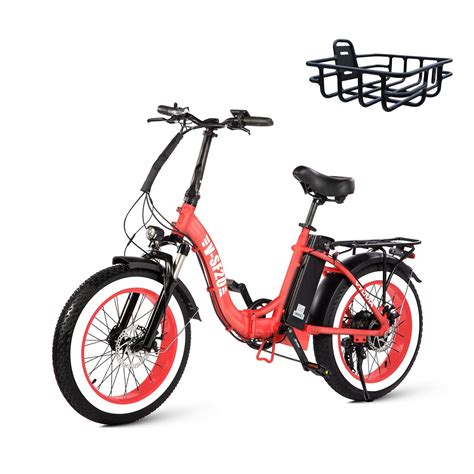 Buy VTUVIA Electric Bike 20 X 4 0 Tire Step Thru Electric Bicycles For