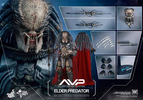 Hot Toys AVP Th Scale Elder Predator Plastic And Plush