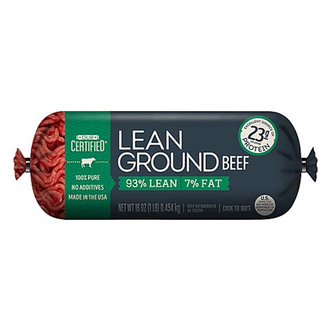 Cargill 93 Lean Ground Beef Chub Ground Beef And Burgers Hugos