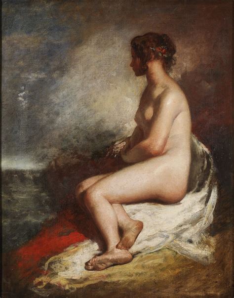 Study Of A Seated Nude By William Etty Buy Fine Art Print