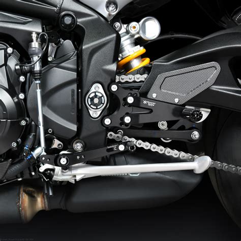 Adjustable Rearsets By Bonamici Triumph Street Triple Rs