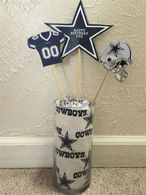Dallas Cowboys Centerpieces Dallas Cowboys Party Dallas Cowboys
