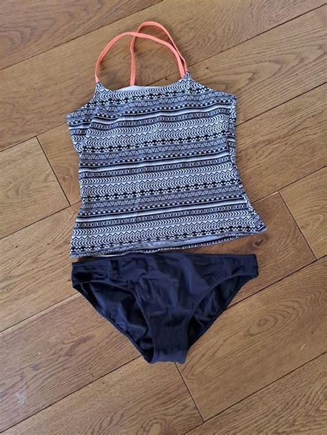 Bpc Bikini Gr 164 170 schwarz weiss gemustert Topträger Kaufen auf Ricardo