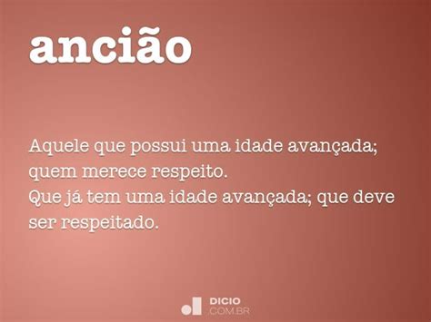 O Que Significa Ancião