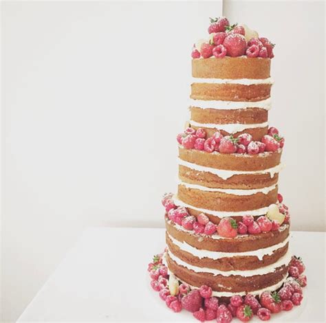 Three Tier Fully Naked Cake With Fruit 365 Bakezillas