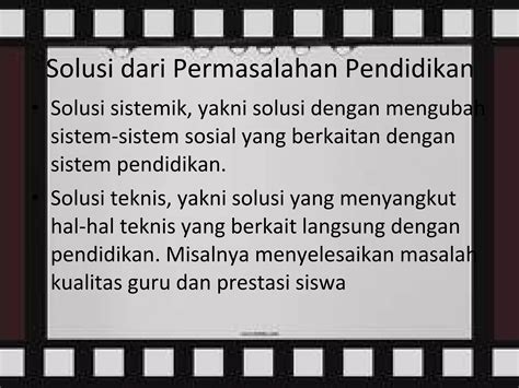 Permasalahan Pendidikan Di Indonesia Ppt