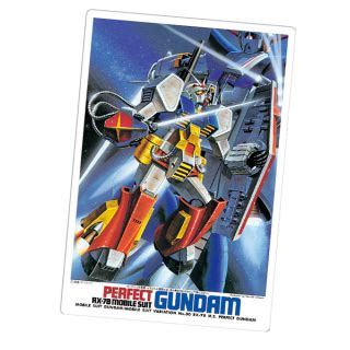 CARTA PROMOCIONAL GUNPLA PACKAGE ART COLLECTION 1 144 PERFECT GUNDAM