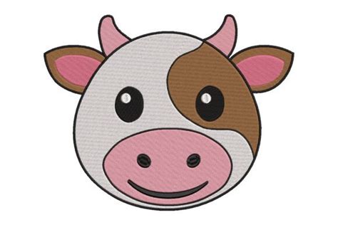 Cute Cow Face · Creative Fabrica