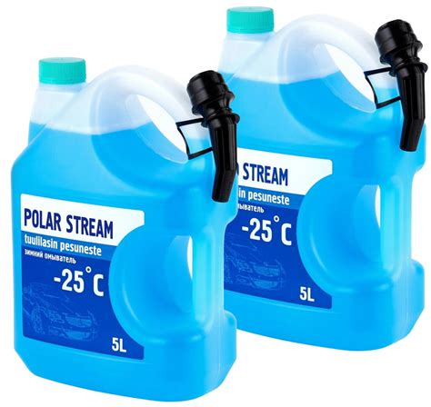 Стеклоомывающая жидкость (незамерзайка) Polar Stream -25, 5л. | отзывы