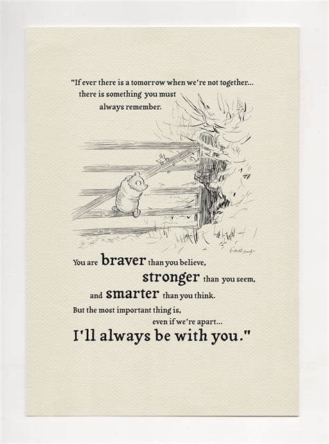 You Are Braver Than You Believe Winnie The Pooh Quote Etsy