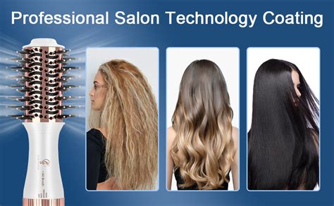 Travel Hair Dryer Brush Mini Hot Air Brush One Step Hair Styler Volumizer Nano Titanium 2 Inch