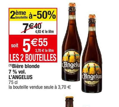 Promo Bière Blonde 7 Vol L angelus chez Cora iCatalogue fr
