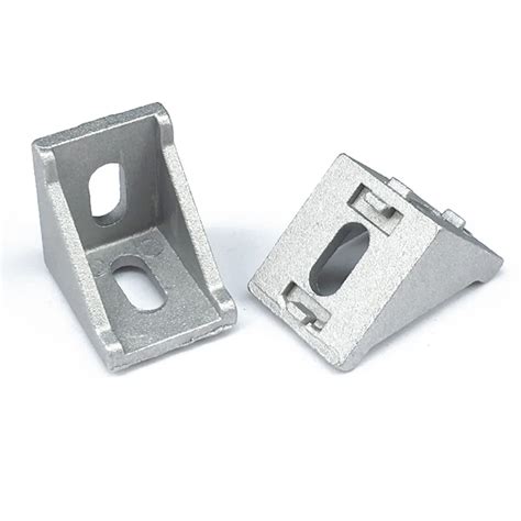 50pcs 3030 Brackets Corner Fitting Angle 30x30 L Connector Bracket Fastener 3030 Aluminum