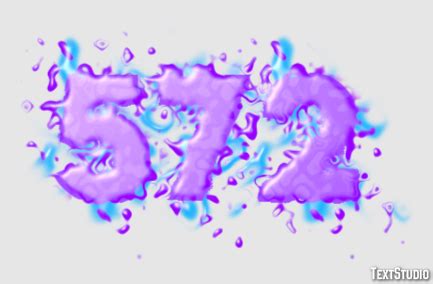 text effect  logo design number