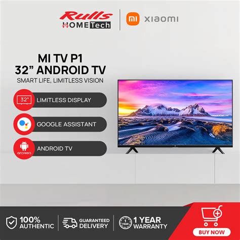 Xiaomi Mi TV P1 32” Android TV | UHD 69Hz Display | Supports Dolby ...