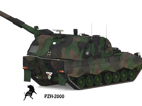 Pzh-2000 3D Model .max .obj - CGTrader.com