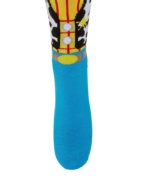 Riachuelo Meia Masculina Cano Longo Malha Estampada Azul Toy Story