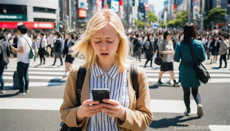 Lost Blonde In Shibuya Crossing Stable Diffusion Online