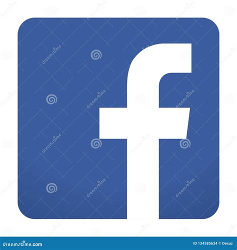 Facebook Icon Square Black And White Vector File | CartoonDealer.com #126720766