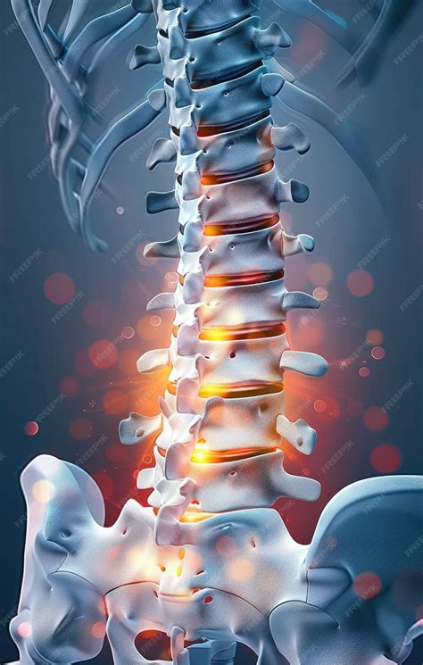 Structural clarity visual of spine showcasing detailed anatomy of