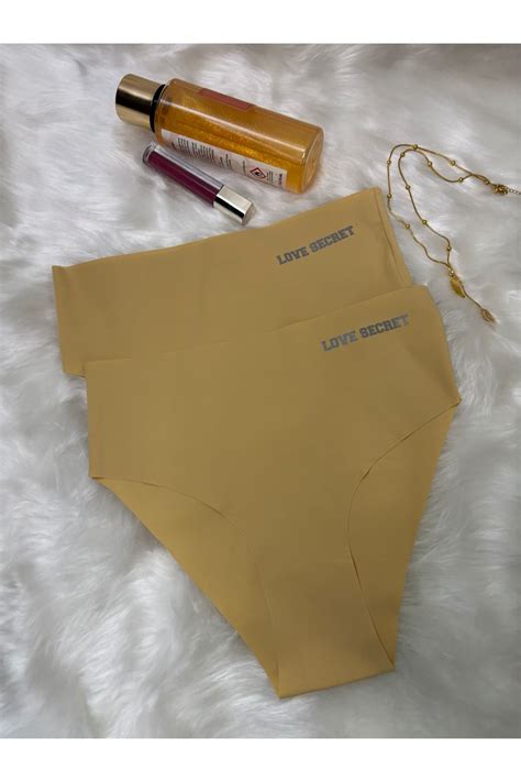 Strabellaclothes Kad N Y Ksek Bel Dikissiz Lazer Kesim Iz Yapmaz Likrali Bikini Slip K Lot