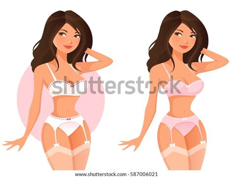 Lingerie Models Vector Over Royalty Free Licensable Stock Illustrations Drawings