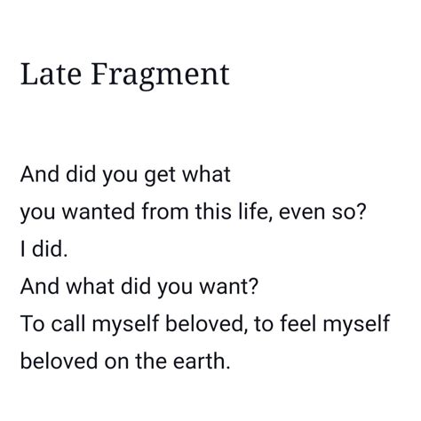 [poem] Late Fragment By Raymond Carver R Poetry