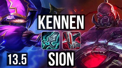 Kennen Vs Sion Top Winrate Kr Challenger Youtube