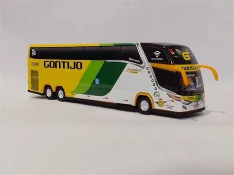 Miniatura De Ônibus Gontijo Premium 3 Eixos Ld 30cm Frete grátis