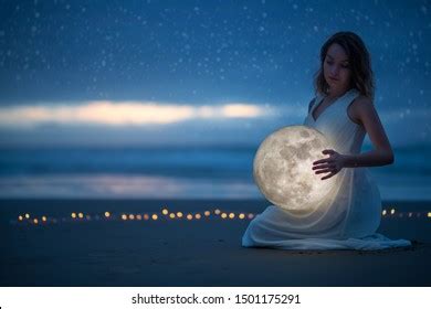 Beautiful Woman Astronomy Nude Over 25 Royalty Free Licensable Stock