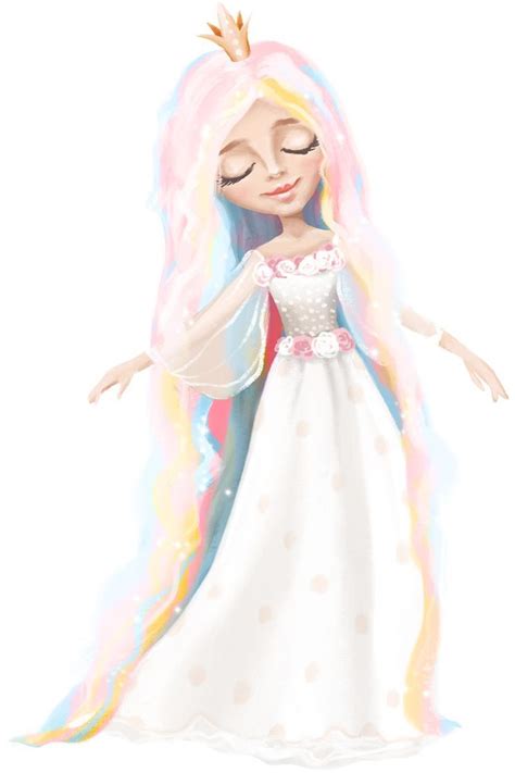 Princess and unicorn. Принцесса и единорог. PNG. | Принцессы, Единорог ...