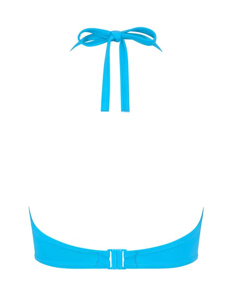Boudoir Beach Halter Bikini Top Vivid Blue Tkd Lingerie