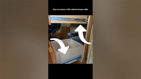 How To Remove A File Cabinet Drawer Slide Youtube