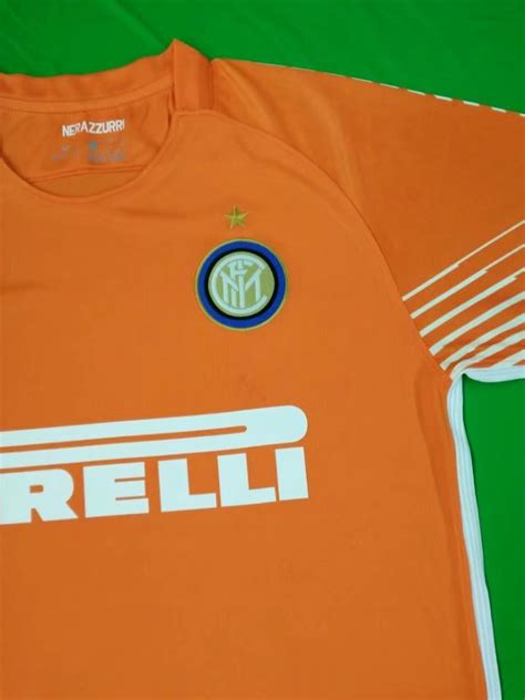 Inter Milan 2017/18 Orange Goalkeeper Shirt Soccer Jersey ...