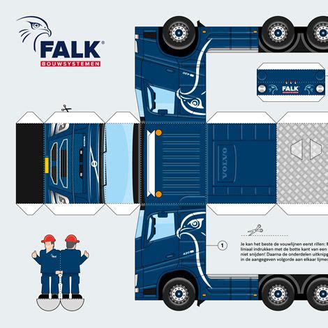 Papieren Bouwplaat Volvo Truck Volvo Truck Ontwerpstudio