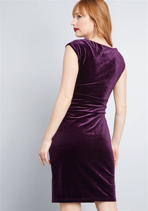 Velvet Sheath Dress DressedUpGirl