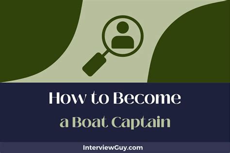 How To Become A Boat Captain Charting Your Own Course