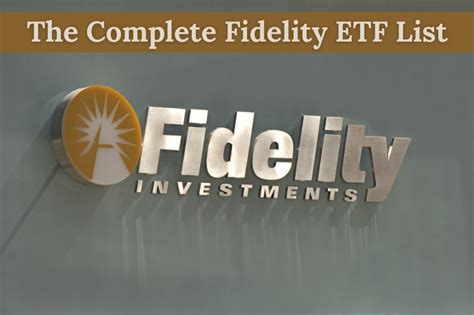 The Complete Fidelity ETF List - Dividend Power