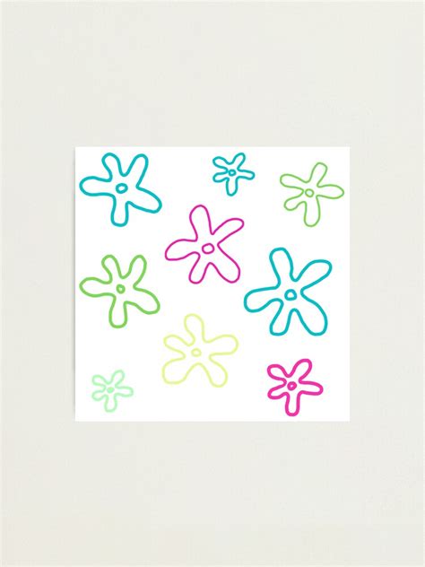 Spongebob Bikini Bottom Flowers Pack Photographic Print For Sale By Luckymooninc Redbubble