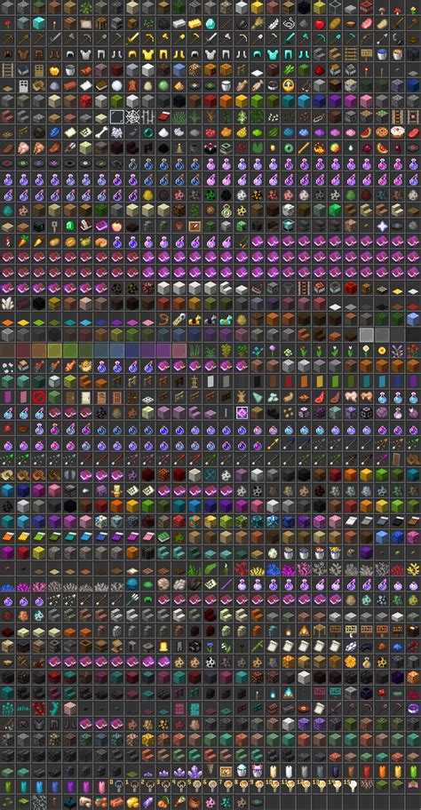Minecraft All Items And Blocks