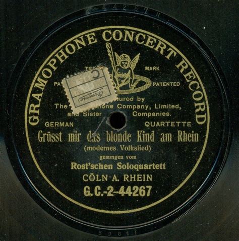 Grüsst mir das blonde Kind am Rhein ROST SCHES SOLOQUARTETT Free