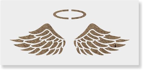 Amazon.com: Angel Wings Stencil Template for Walls and Crafts ...