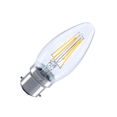 4.2W Warm White Decorative Filament Dimmable LED Candle Bulb - Bayonet ...