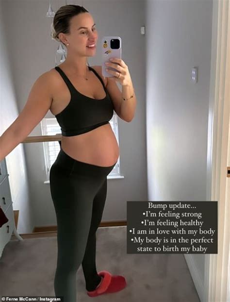 Pregnant Ferne McCann Displays Her Growing Baby Bump In A Sports Bra