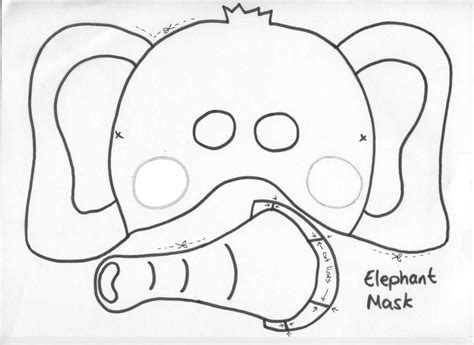 Трафареты маска слона 22 фото