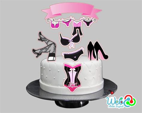 Topo De Bolo Cha De Lingerie Arquivo De Corte Studio